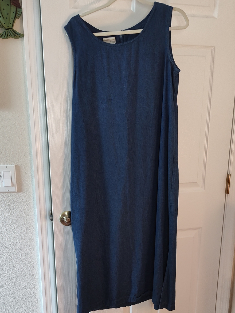 Coldwater Creek Navy Sleeveless Maxi Dress